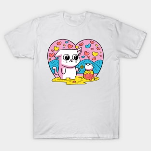 CatSoki Valentine Love T-Shirt